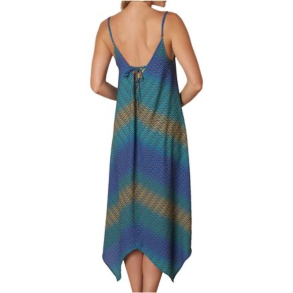 prAna Anglelique Handkerchief Dress Midi Multi Color Size Small Boho Fairycore - Picture 1 of 7